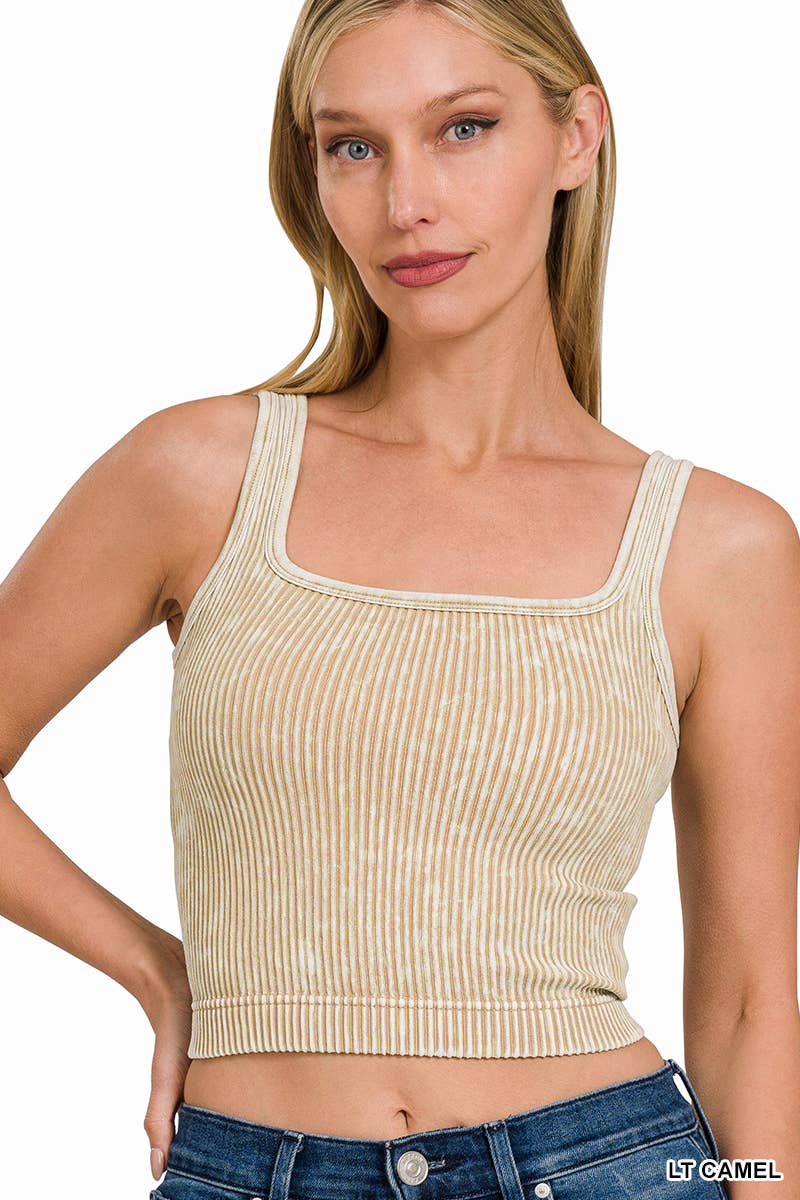 Premium Washed Seamless 2-way Tank