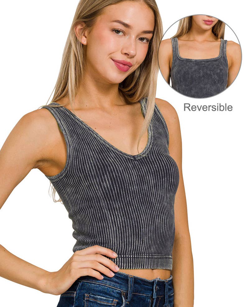 Premium Washed Seamless 2-way Tank