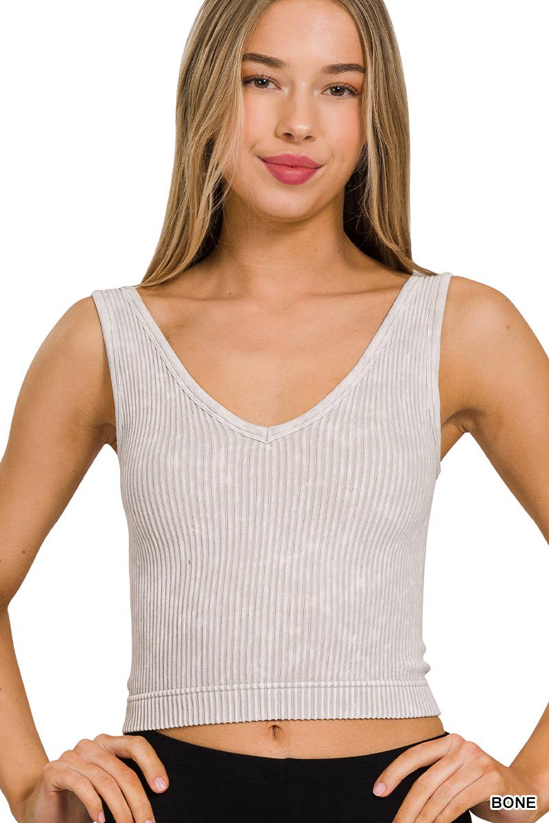 Premium Washed Seamless 2-way Tank