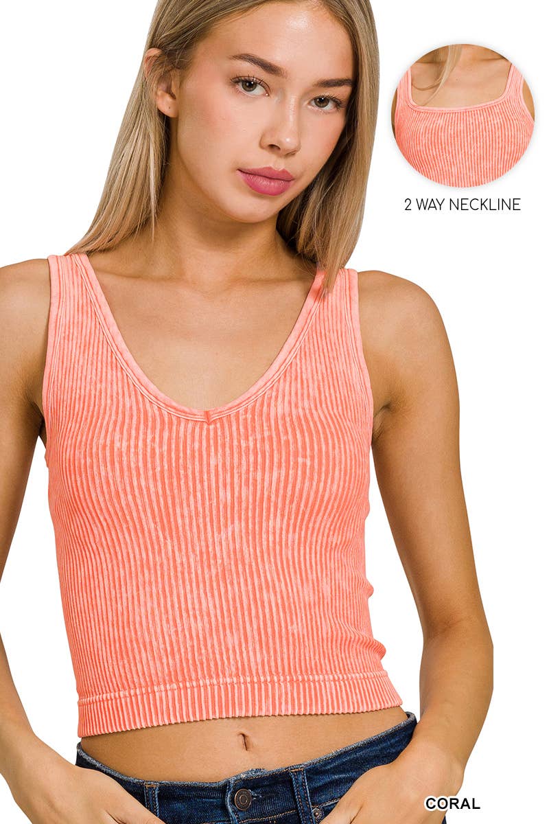Premium Washed Seamless 2-way Tank