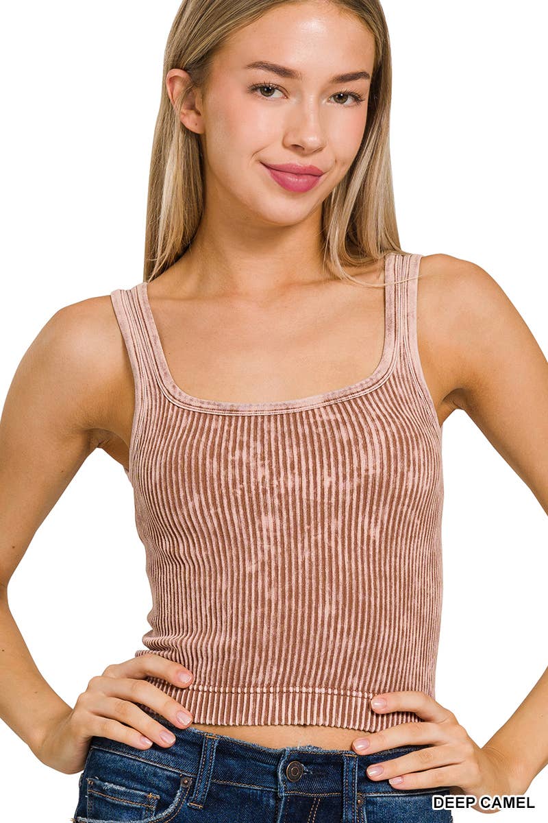 Premium Washed Seamless 2-way Tank
