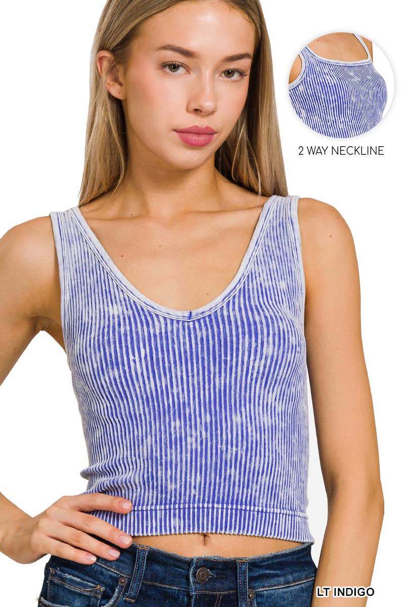 Premium Washed Seamless 2-way Tank