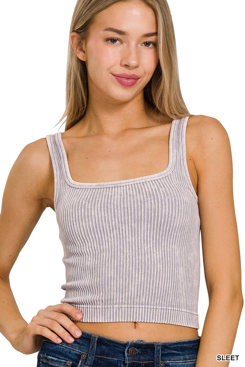 Premium Washed Seamless 2-way Tank