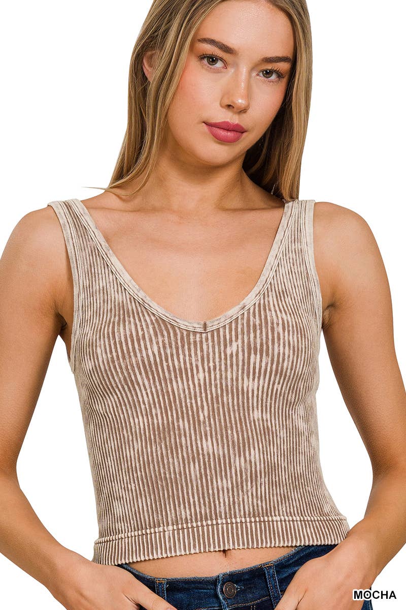Premium Washed Seamless 2-way Tank