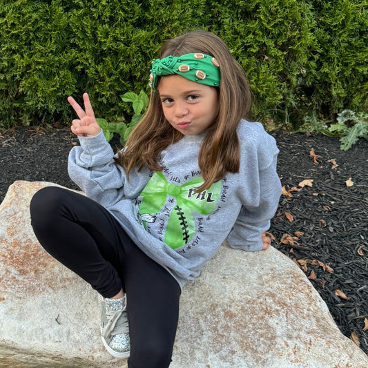 PHL Football Bow Sweatshirt (Kids)